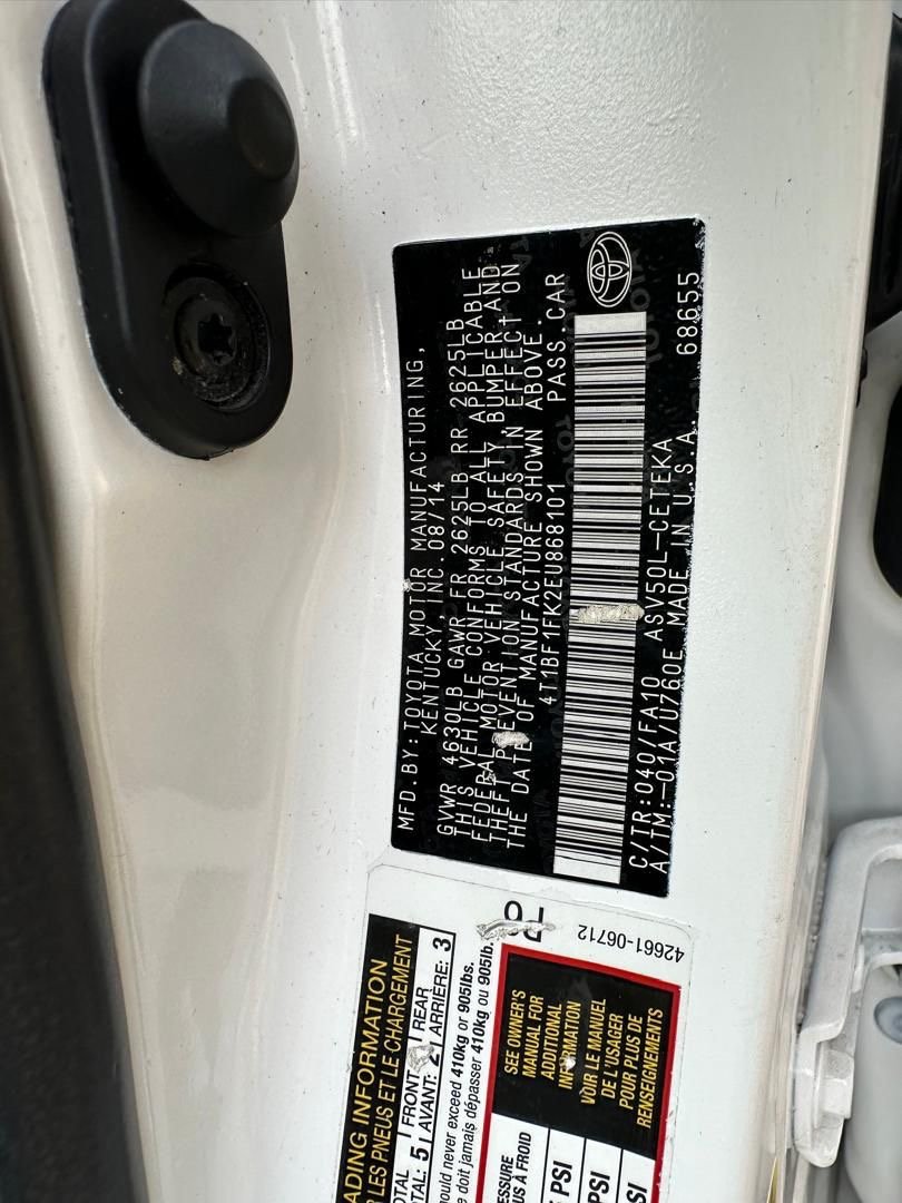 2014 Toyota Camry L photo 11