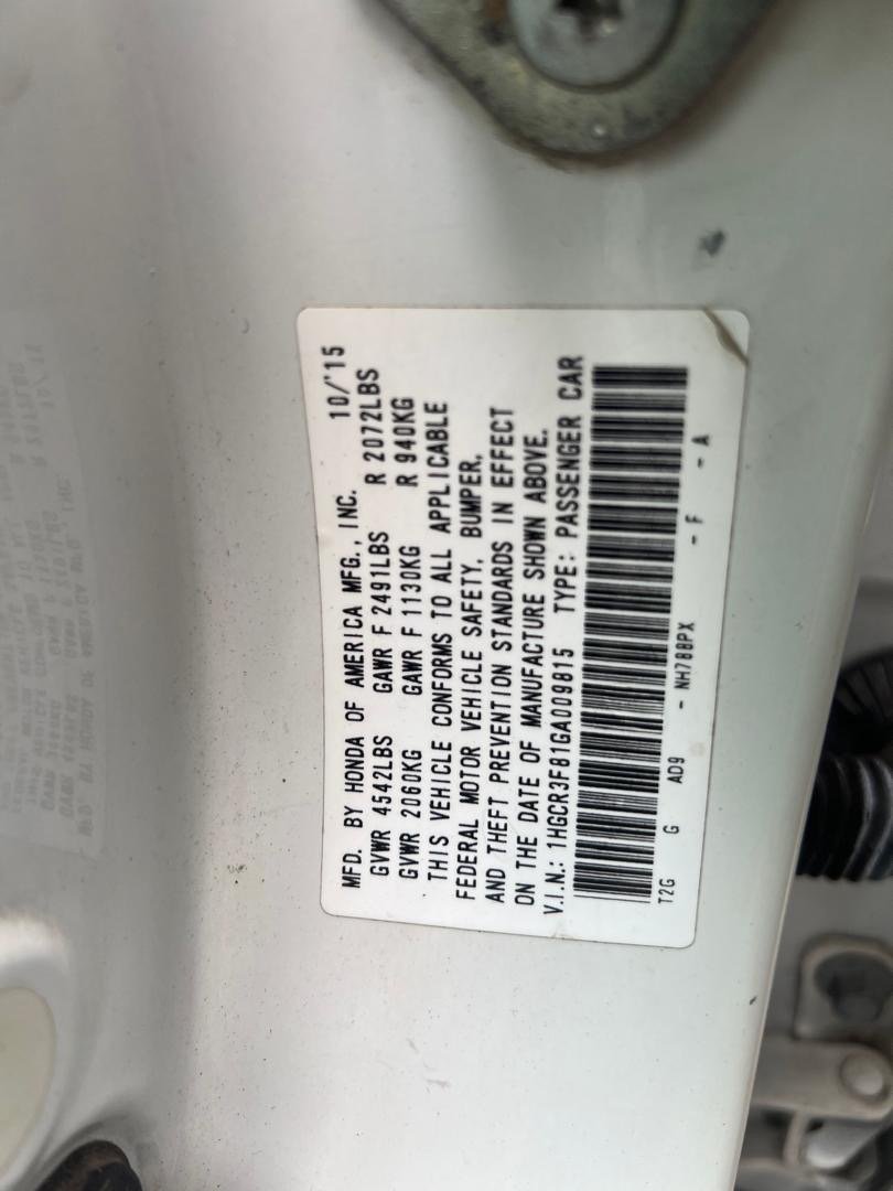 2016 Honda Accord 9GN photo 14